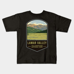 Lamar Valley Yellowstone National Park Kids T-Shirt